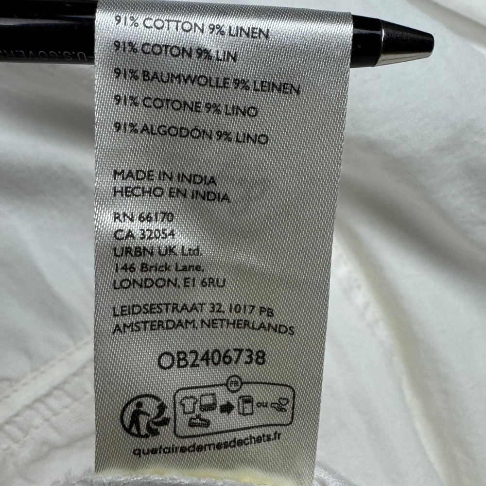We The Free Costa Pull-On Harem Pants Women XL White Cargo Baggy Utility Chic - Picture 5 of 14